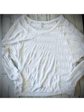 Splendid Textured Lightweight Long-Sleeve Top Size L